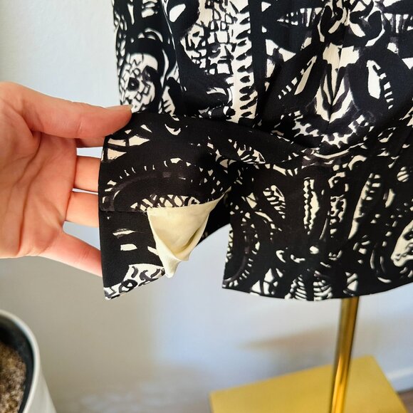 Prabal Gurung Lace Print Fall 2011 dress 8 Sarah Jessica Parker black/cream/red - Picture 6 of 16